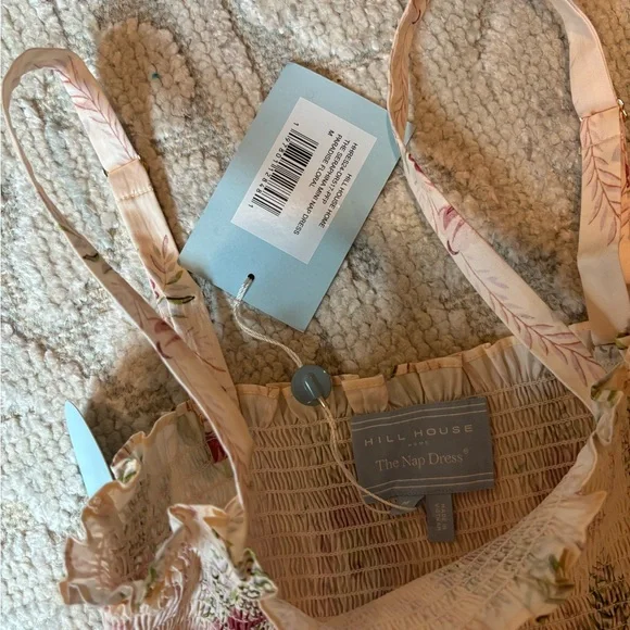 Hill House Home Pink and Cream Smocked Sundress Seraphina Paradise Floral - Picture 3 of 3